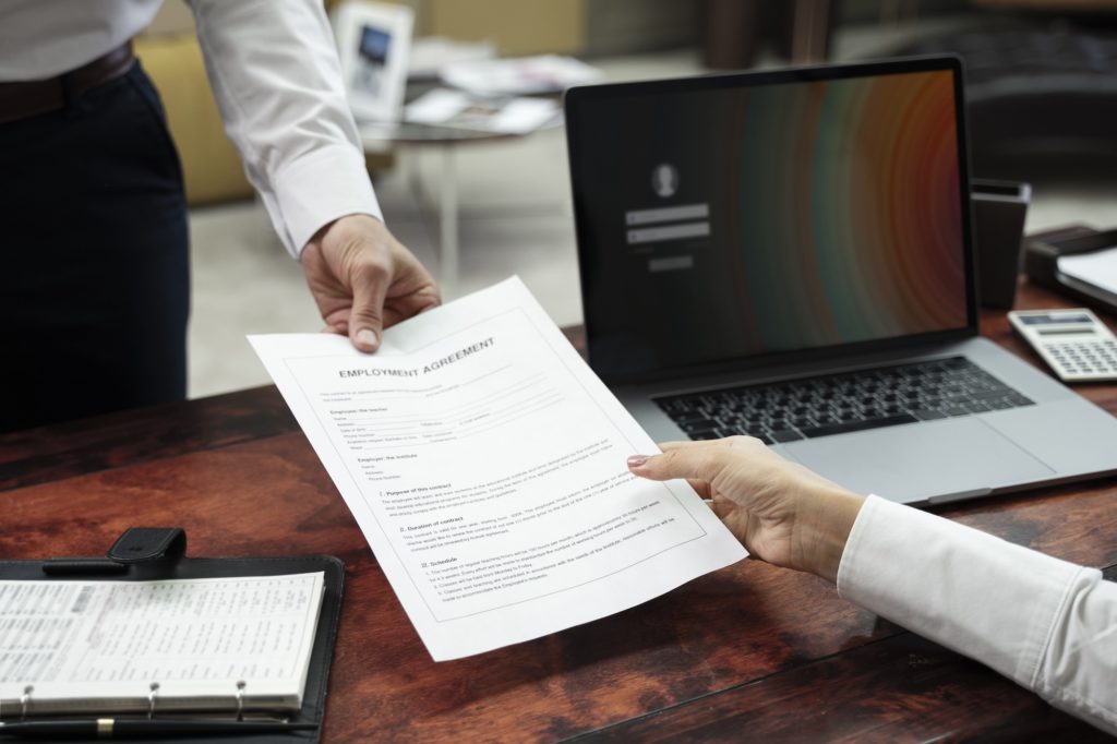 contratto di lavoro registrato all'inps
