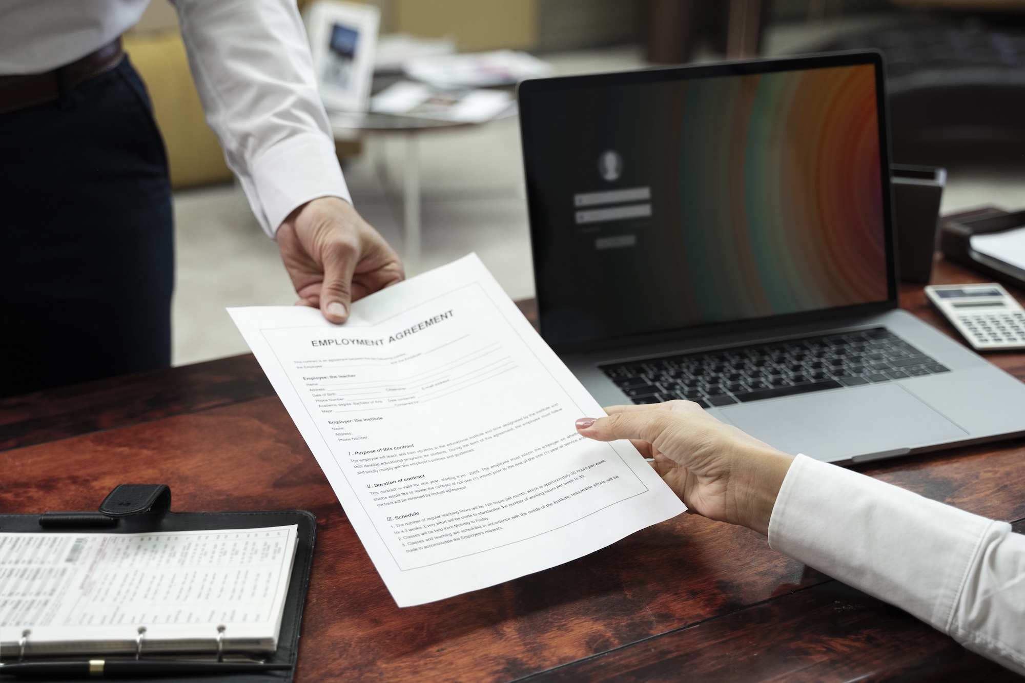 contratto di lavoro registrato all'inps